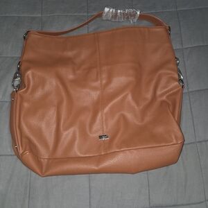 Brown Leather Tote Bag Thirty-One